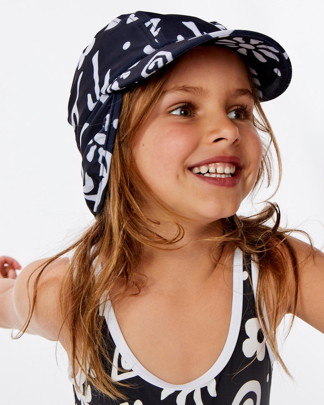 Rip Curl Junior's  Low Tide Mini Swim Cap - Washed Black