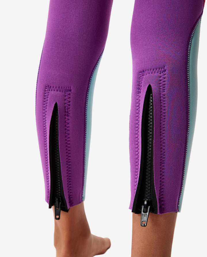 Groms Omega 3/2 Back Zip Steamer Kids Wetsuit - Pink