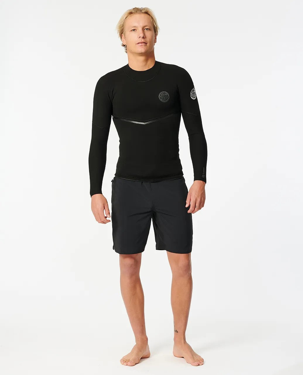E-Bomb 1.5mm Sealed Long Sleeve Wetsuit Jacket - Black