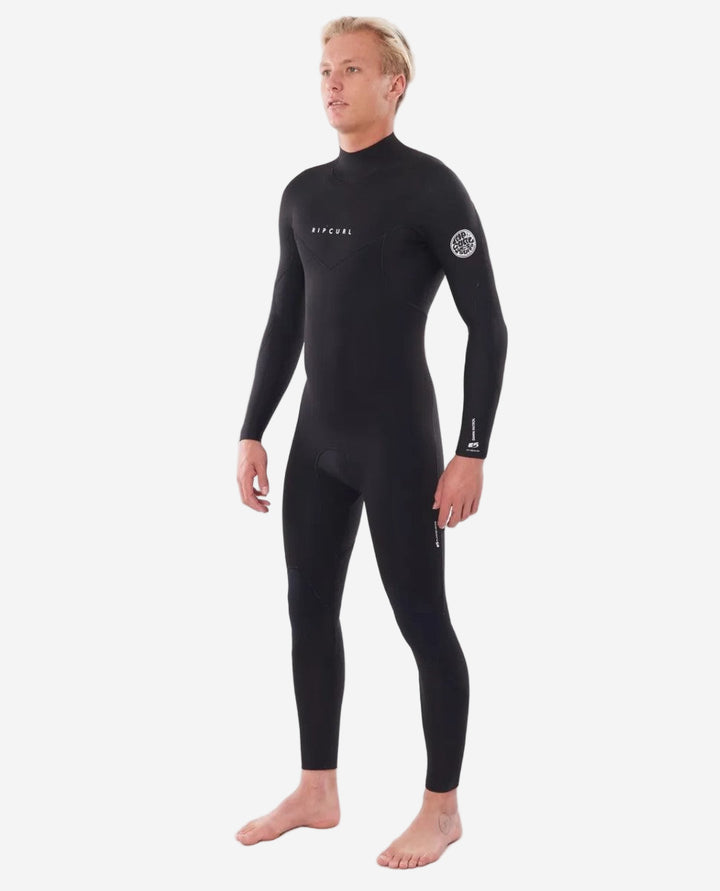 Dawn Patrol 3/2 Back Zip Steamer Mens Wetsuit - Black