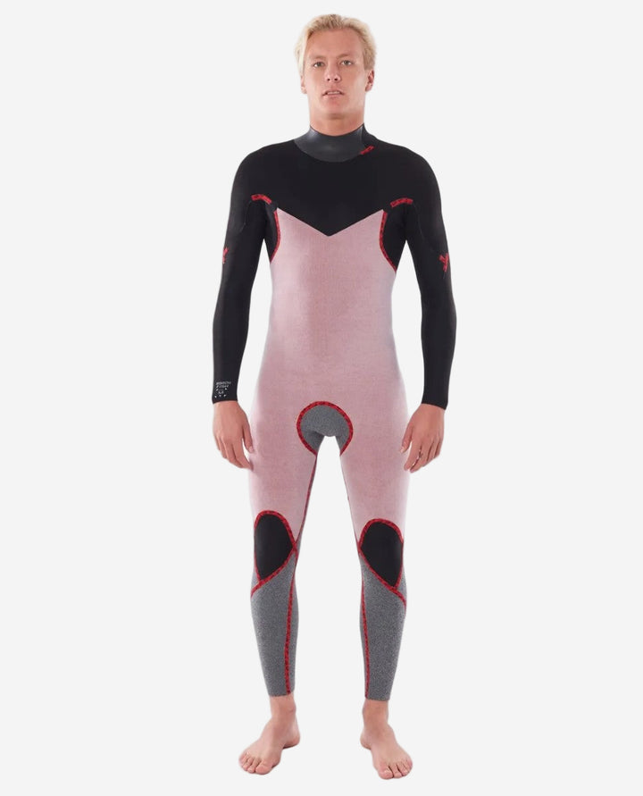 Dawn Patrol 3/2 Back Zip Steamer Mens Wetsuit - Black