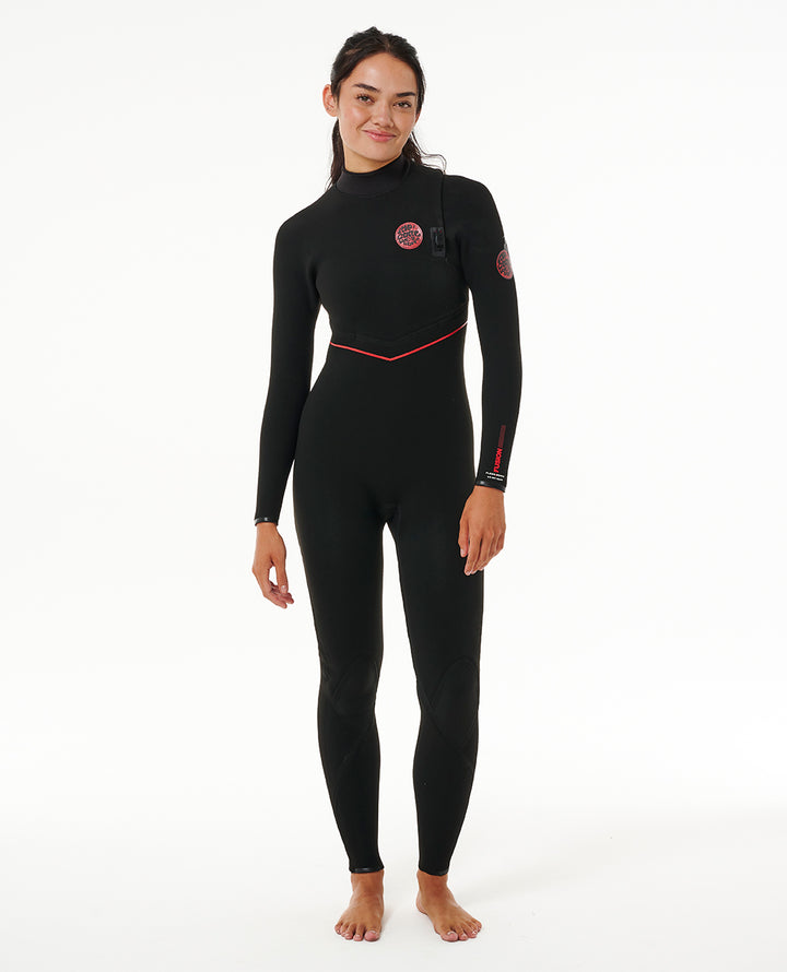 Womens Flashbomb Fusion 3/2 Steamer Wetsuit - Black