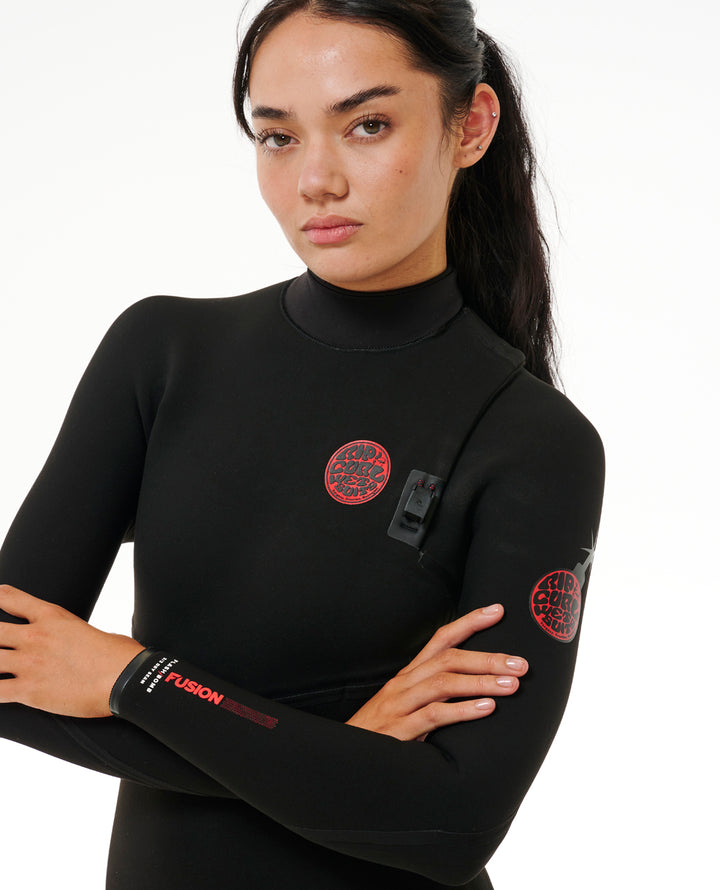 Womens Flashbomb Fusion 3/2 Steamer Wetsuit - Black