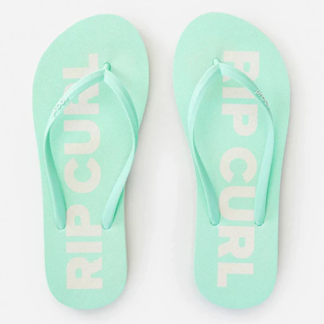 Classic Surf Bloom Open Toe Thongs - Mint