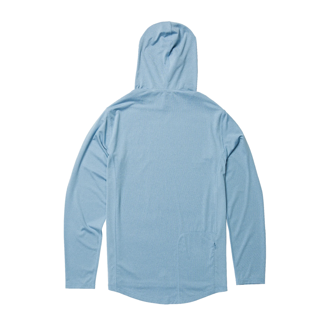 Early Boater Long Sleeve Hooded Surf Shirt - Coastal Blue