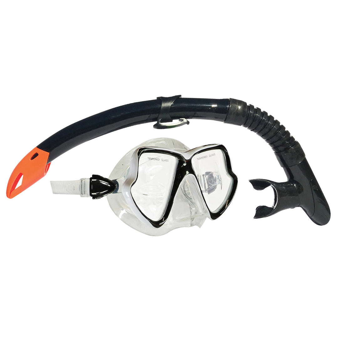 Sea Whitsunday Mask, Snorkel & Fins Set - White