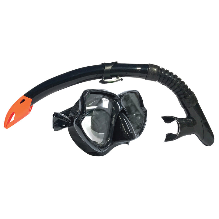 Land & Sea Whitsunday Mask, Snorkel & Fins Set - Black