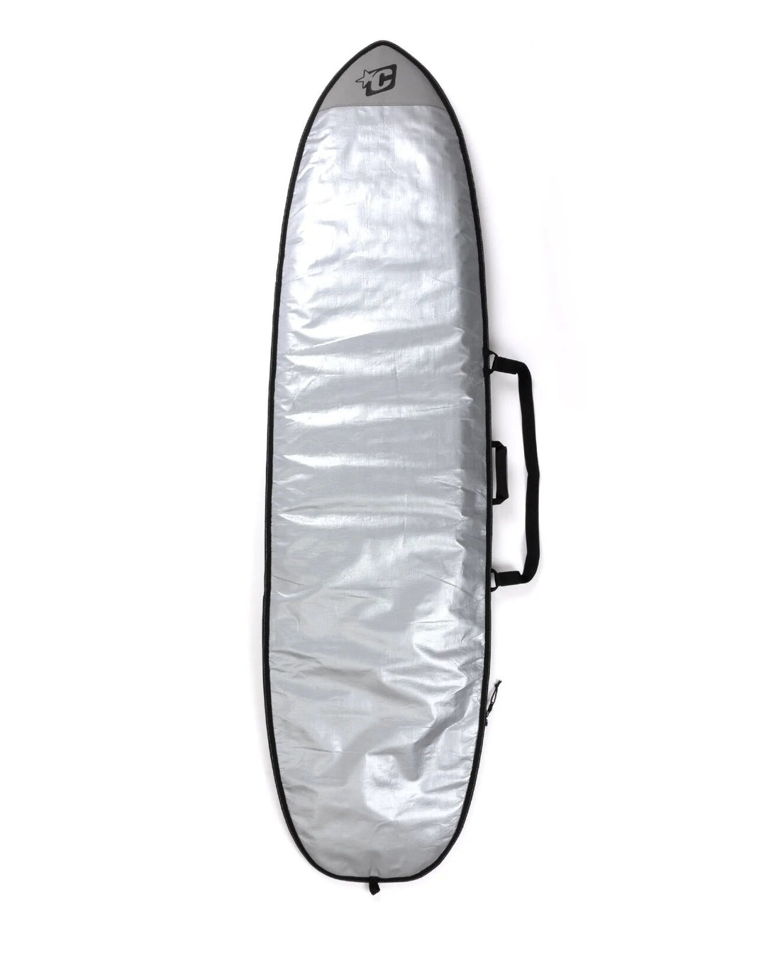 Fish Icon Surfboard Cover - Silver/Black