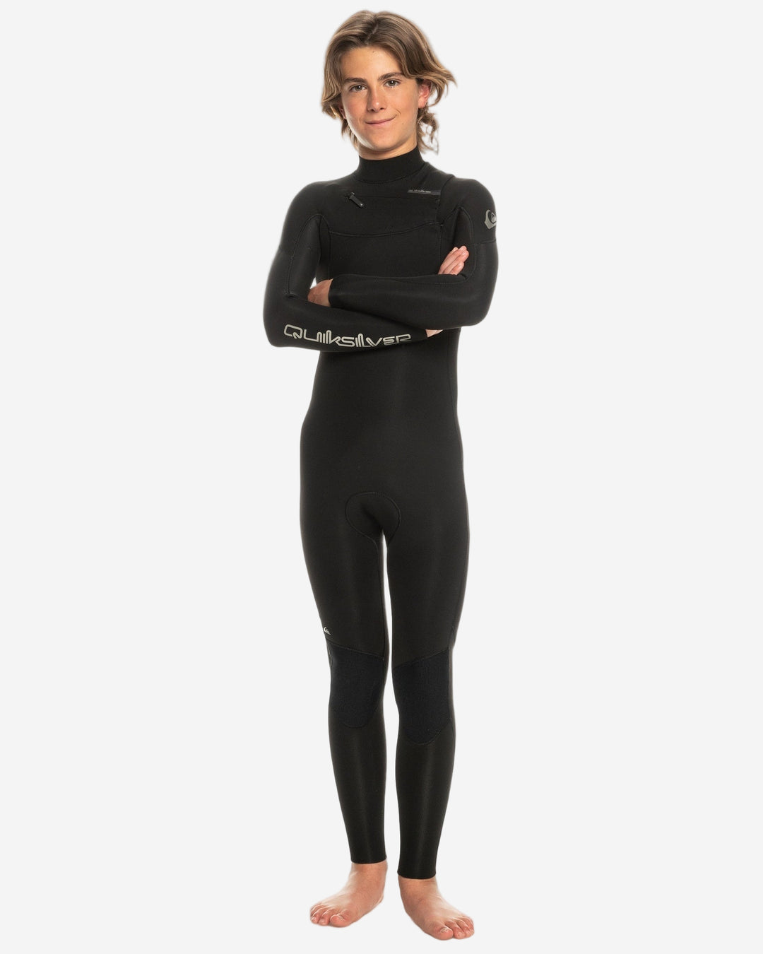 Boys Everyday Sessions 4/3 Chest Zip Kids Steamer Wetsuit
