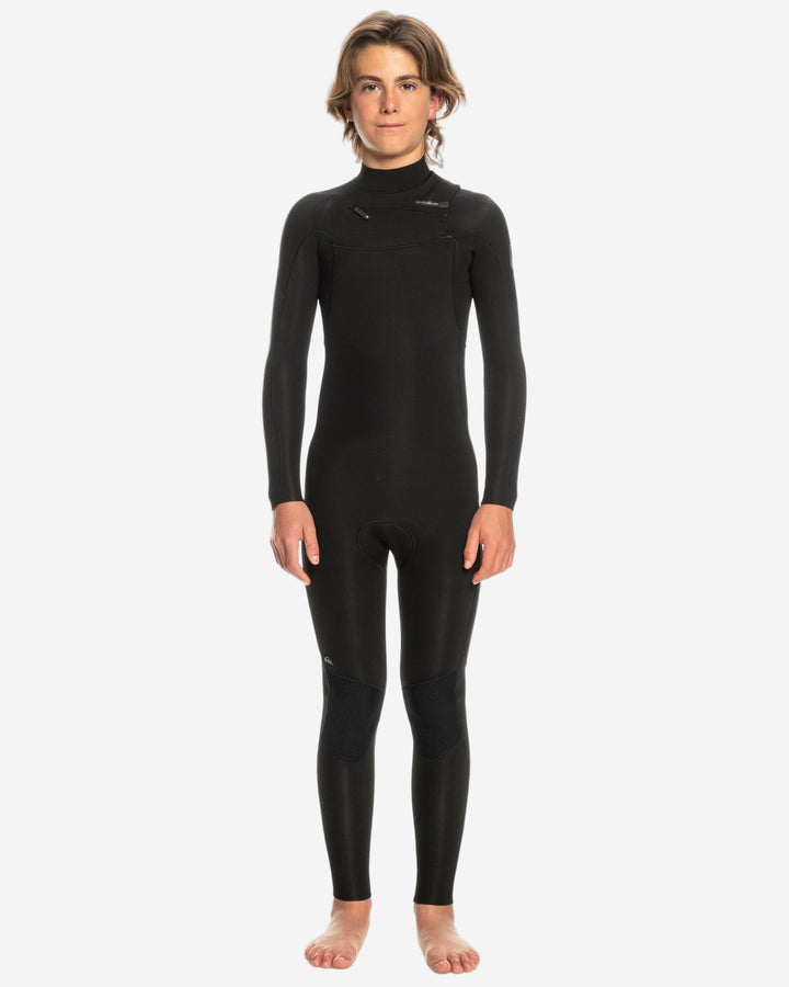 Boys Everyday Sessions 4/3 Chest Zip Kids Steamer Wetsuit