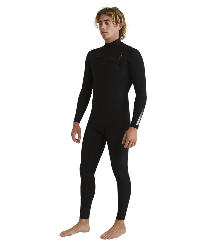 Highline 3/2 Chest Zip Steamer Wetsuit - Black