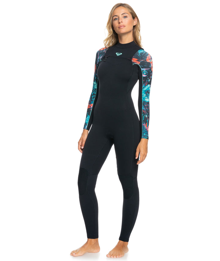 Elite 4/3 Chest Zip Steamer Wetsuit - Anthracite Leaf