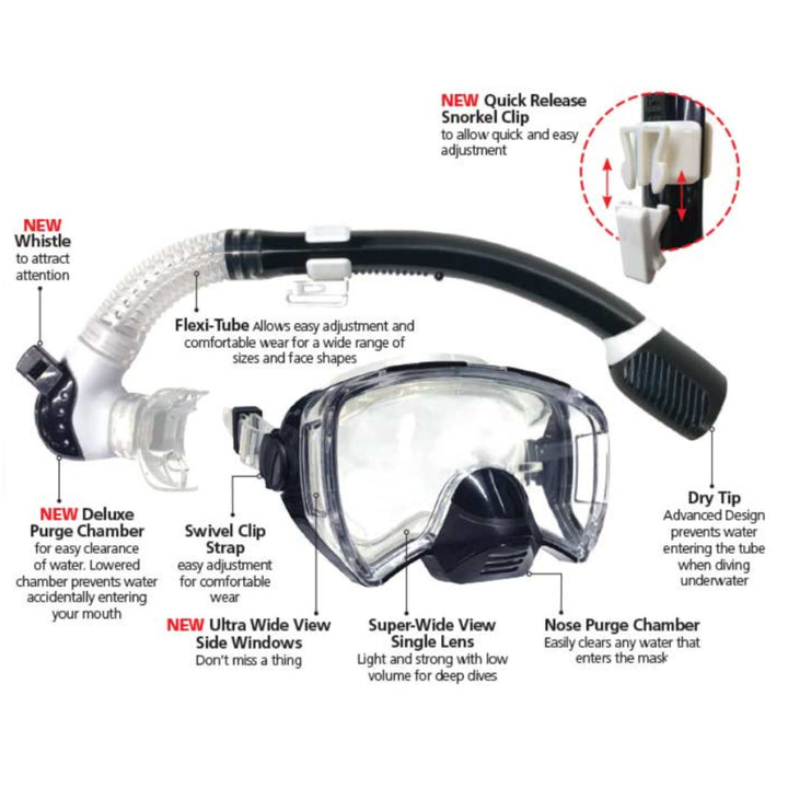 Hi-Vis Executive Mask & Snorkel