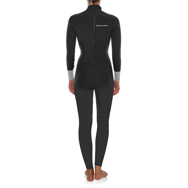 Free Flex 3/2 Back Zip Steamer Womens Wetsuit - Black