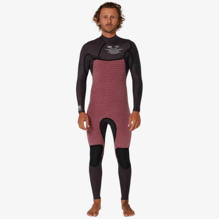 Double Black 4/3 Chest Zip Steamer Wetsuit