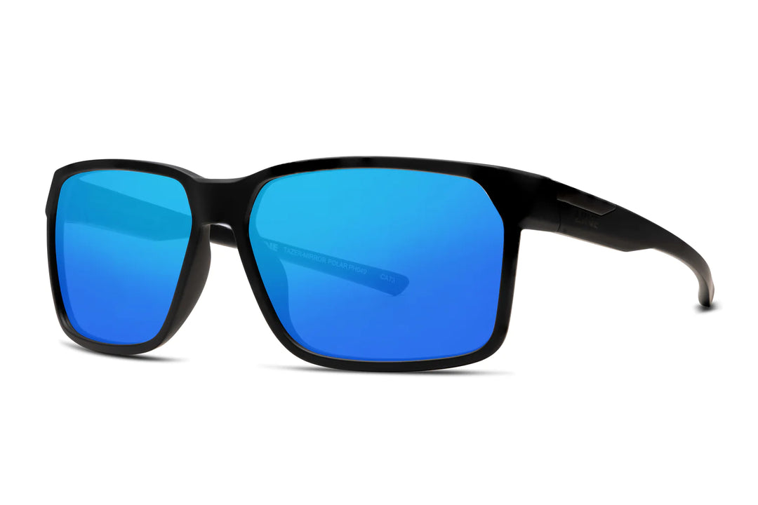 Tazer Sunglasses - Mirror Polar Matt Black