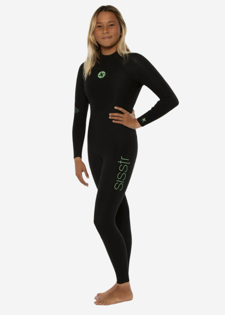 Youth Summer Seas 3/2 Back Zip Sealed Kids Steamer Wetsuit