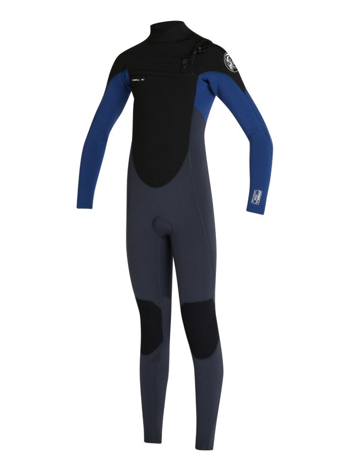 Boys Defender 3/2mm Chest Zip Steamer Kids Wetsuit - Gunmetal