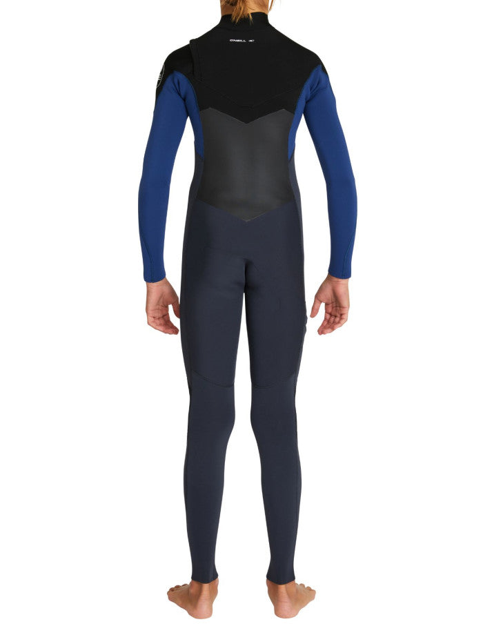Boys Defender 3/2mm Chest Zip Steamer Kids Wetsuit - Gunmetal