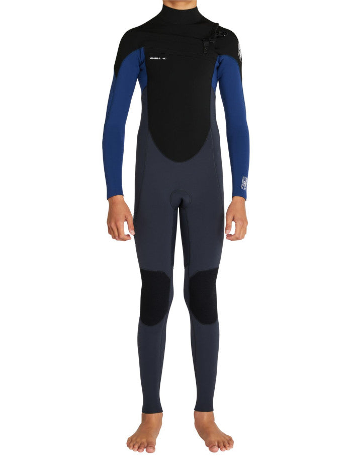 Boys Defender 3/2mm Chest Zip Steamer Kids Wetsuit - Gunmetal