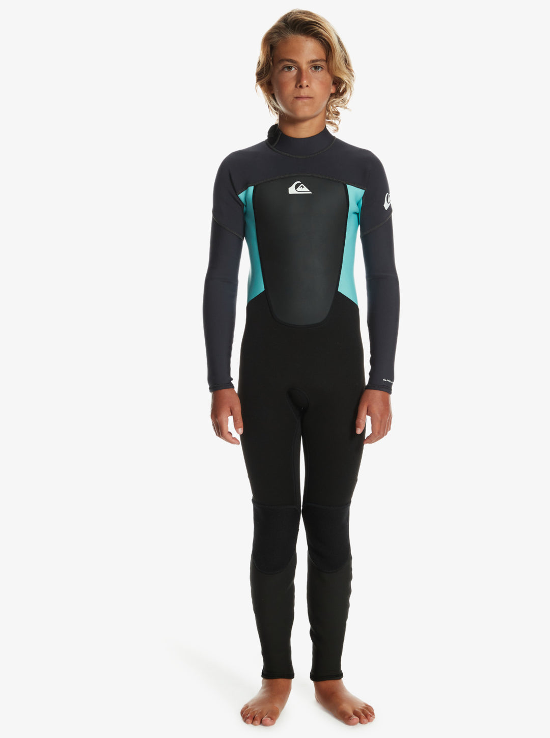 Boys Prologue 3/2 Steamer Kids Wetsuit - Black/Angel Blue