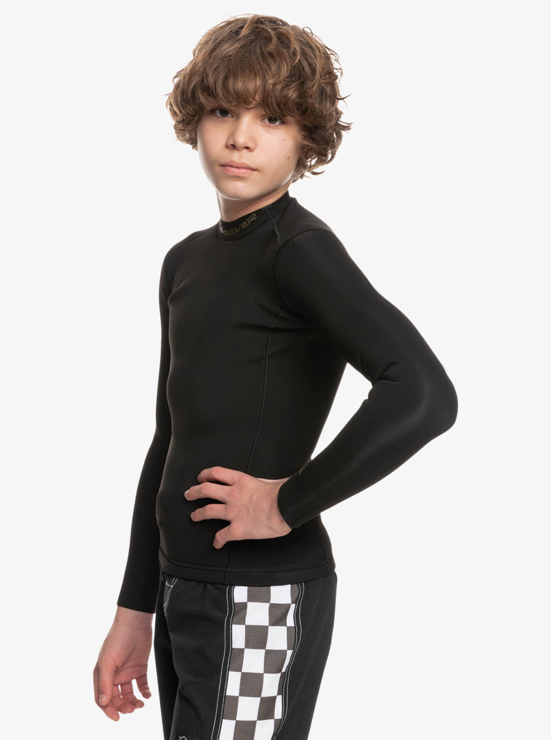 Boys 1.5mm Everyday Sessions Long Sleeve Kids Wetsuit Jacket - Black
