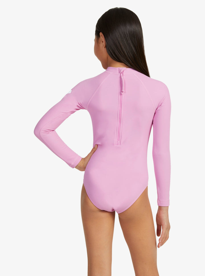 Girls Heater Long Sleeve Onesie Thermal Kids Rash Vest