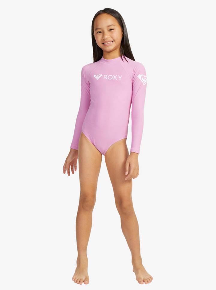 Girls Heater Long Sleeve Onesie Thermal Kids Rash Vest