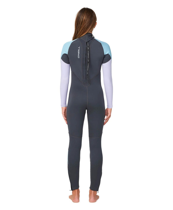 Girls Reactor II 3/2 Back Zip Steamer Kids Wetsuit - Mist/Fog