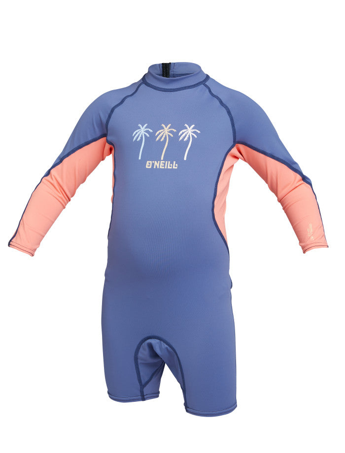 Toddlers SPF Long Sleeve Rash Vest Suit - Blue Ice
