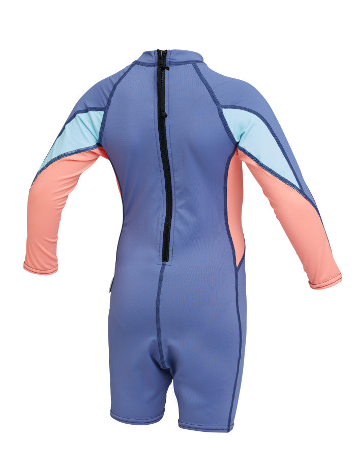 Toddlers SPF Long Sleeve Rash Vest Suit - Blue Ice
