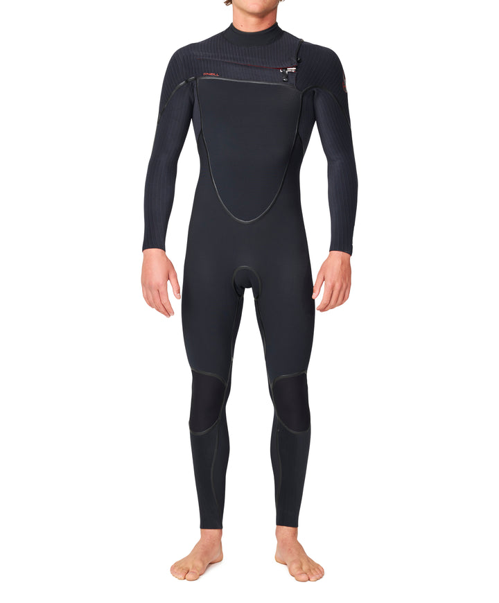 HyperFire X 4/3 Chest Zip Steamer Wetsuit - Black