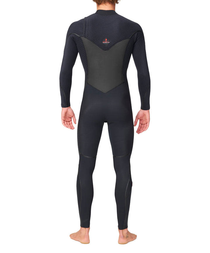 HyperFire X 4/3 Chest Zip Steamer Wetsuit - Black