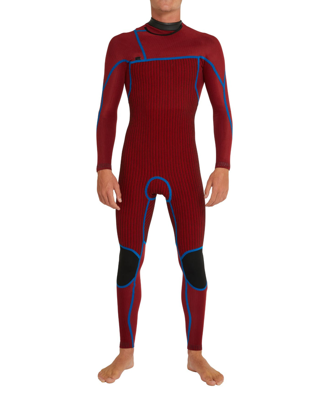 HyperFire 3/2 Chest Zip Steamer Wetsuit - Black