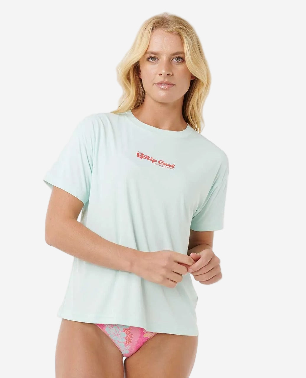 Womens Aloha Keepsakes Short Sleeve Surf Lite Rash Vest