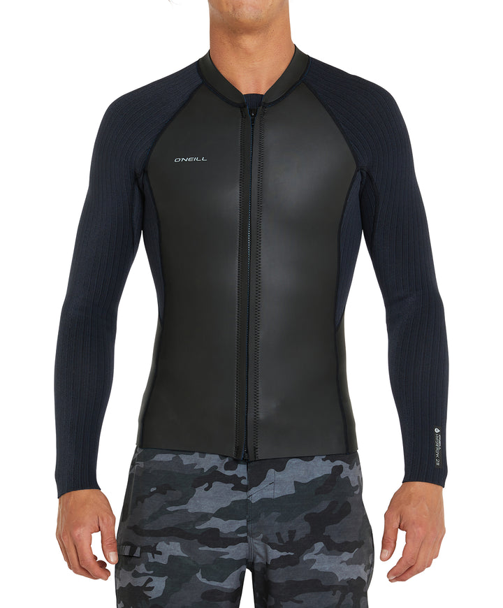 Hyperfreak 2mm Front Zip Wetsuit Jacket - Black