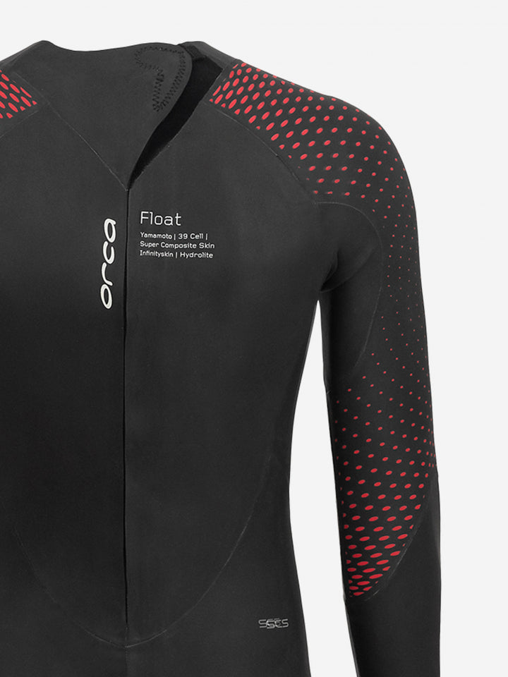 Athlex Float Mens Swimming Wetsuit - Black/Red