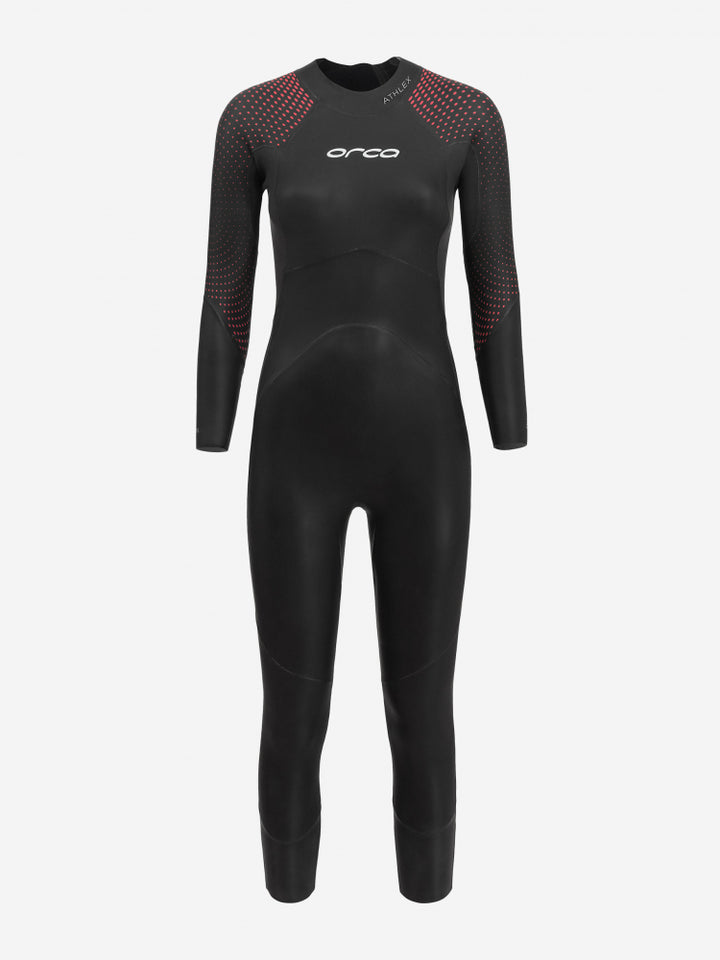 Athlex Float Womens Swimming Wetsuit - Red Buoyancy