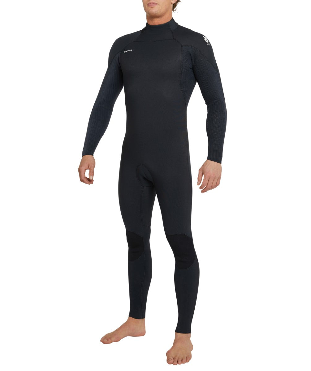 HyperFire 3/2 Back Zip Steamer Wetsuit - Black