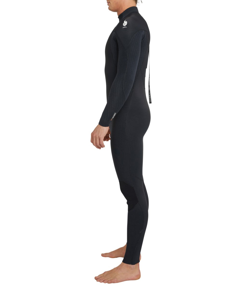 HyperFire 3/2 Back Zip Steamer Wetsuit - Black