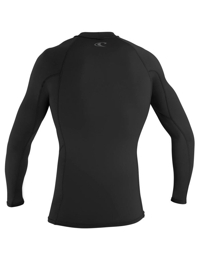 Thermo-X Long Sleeve Mens Thermal Rash Vest - Black