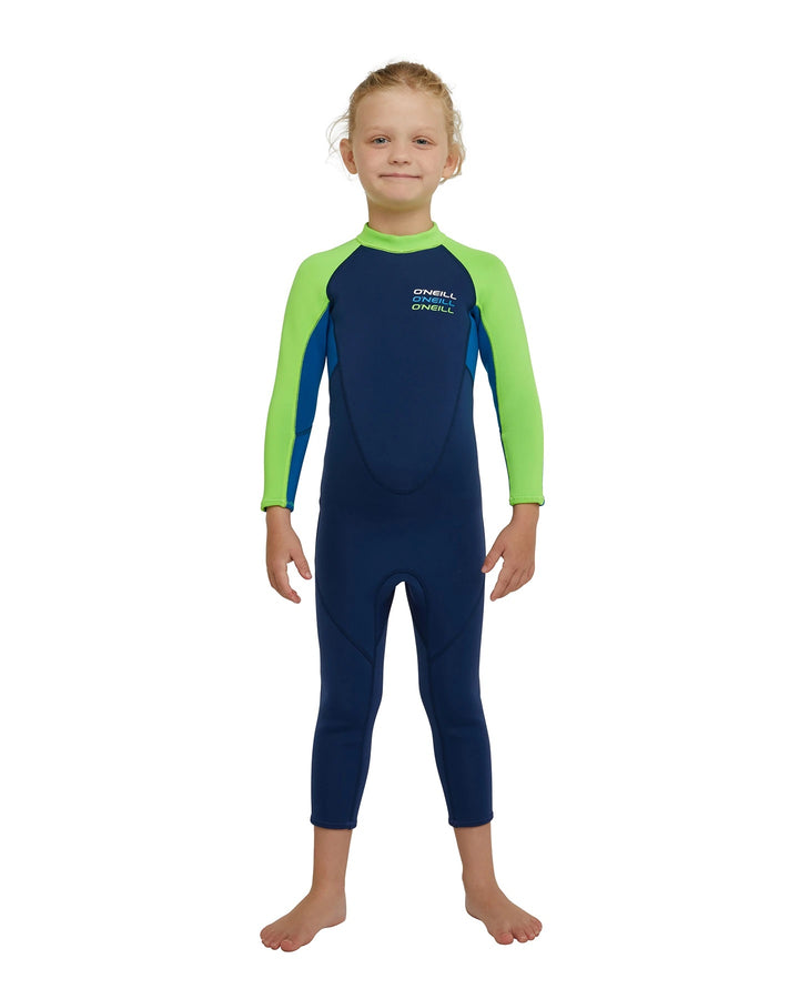 Boys Toddler Reactor 2mm Back Zip Steamer Kids Wetsuit - Marine