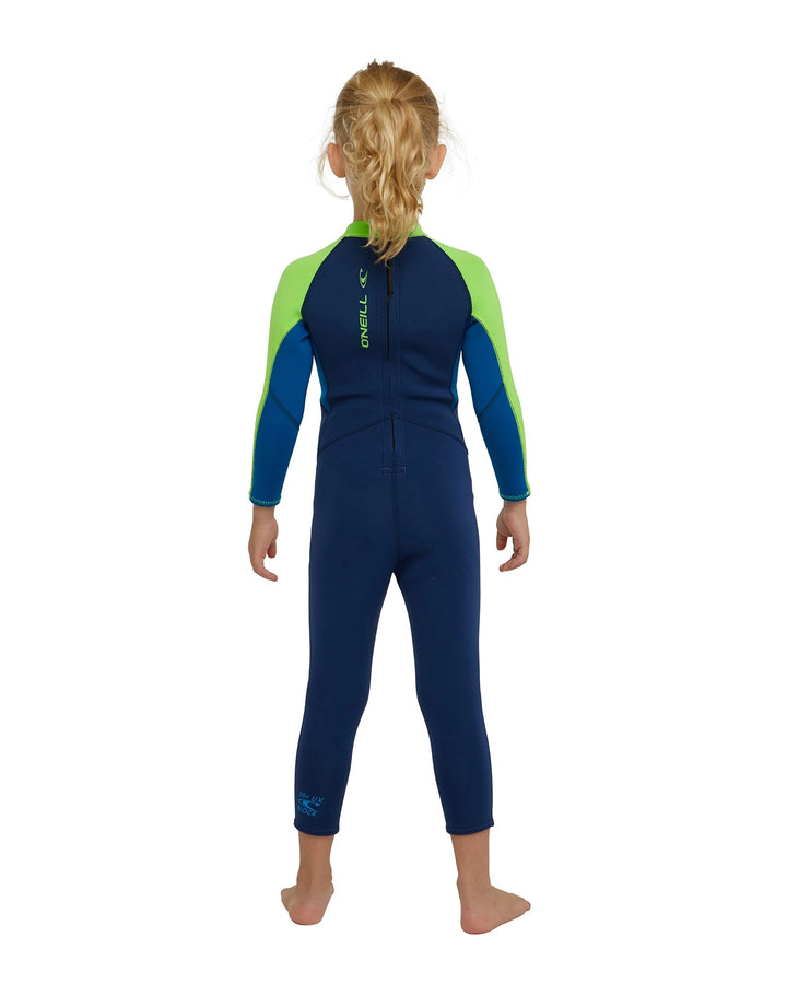Boys Toddler Reactor 2mm Back Zip Steamer Kids Wetsuit - Marine
