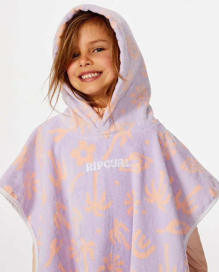 Rip Curl Low Tide Junior's Mini Hooded Towel - Lilac
