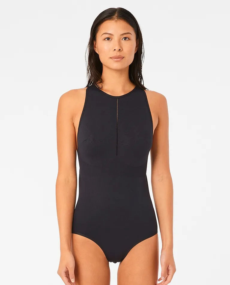 Rip Curl The One One Piece Womens Swimsuit Black Long Reef