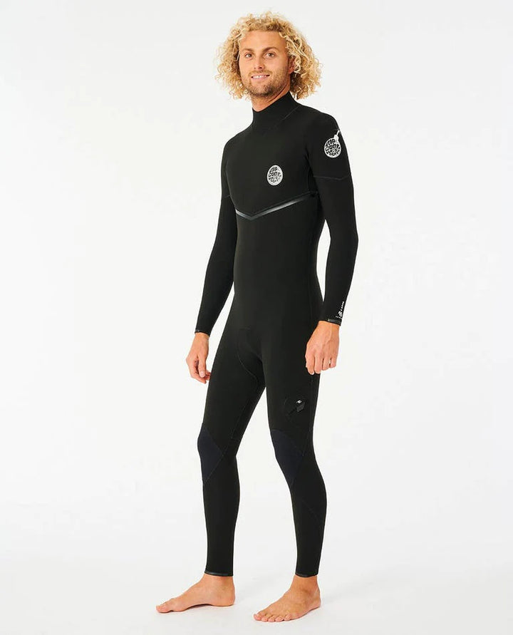 E-Bomb 3/2 Back Zip Steamer Mens Wetsuit - Black