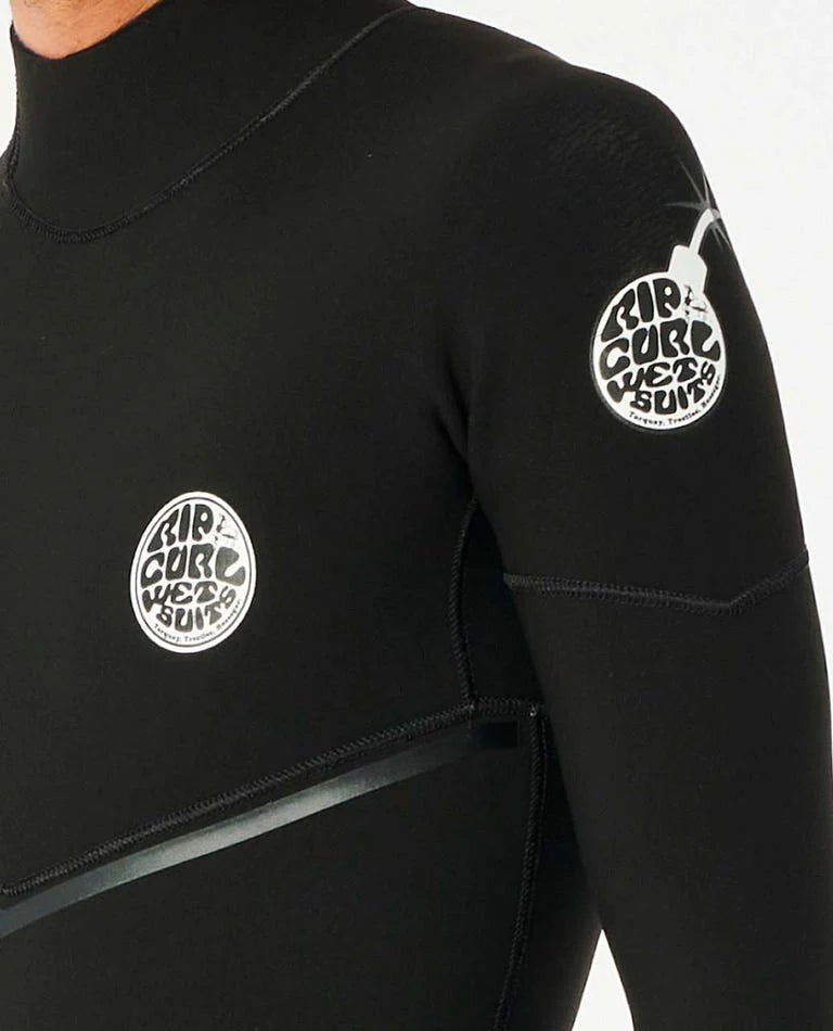 E-Bomb 3/2 Back Zip Steamer Mens Wetsuit - Black