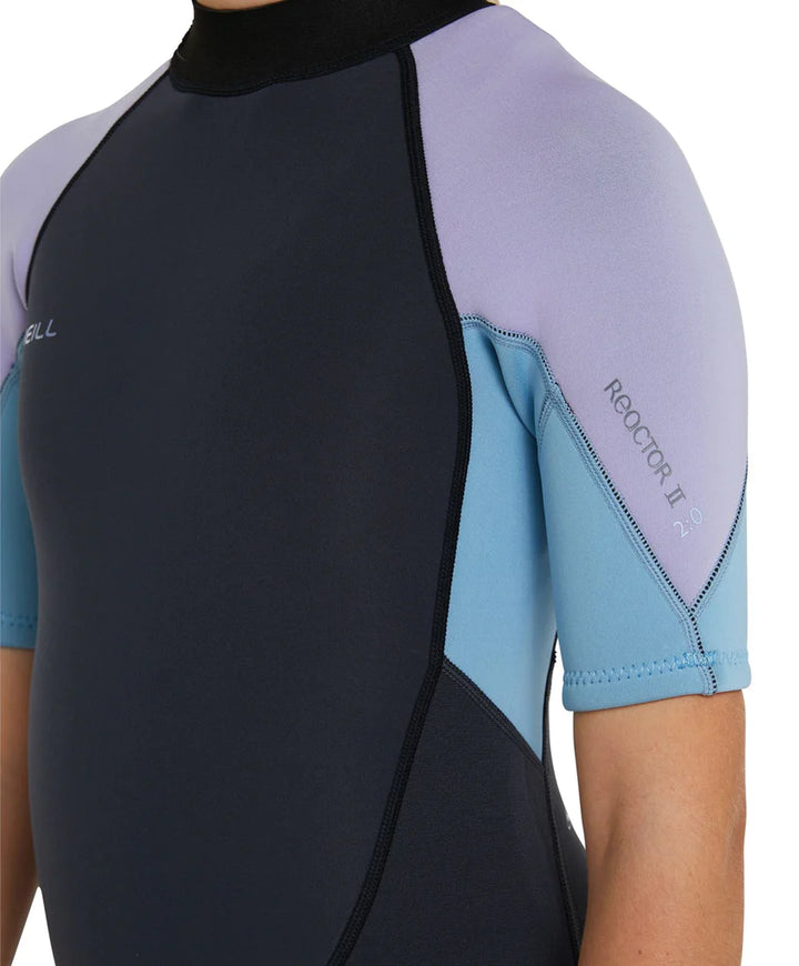 Girls Reactor II 2mm SS Springsuit Kids Wetsuit - Mist