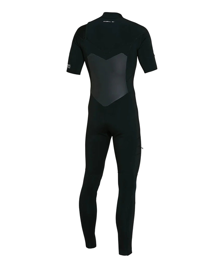 Defender 2mm Chest Zip Short Sleeve Steamer Wetsuit - Black