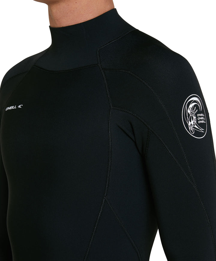 Defender 3/2 Back Zip Steamer Wetsuit - Black